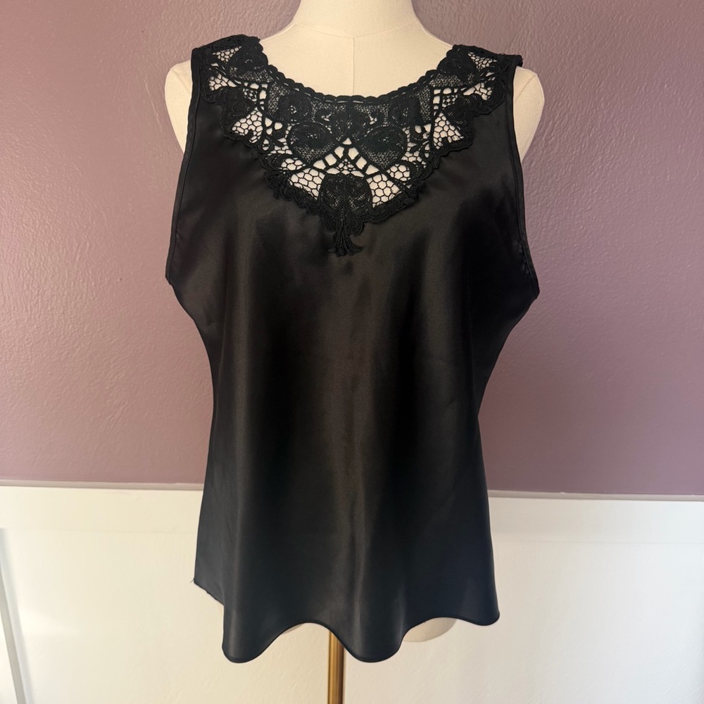 Black Lace Cami Tank